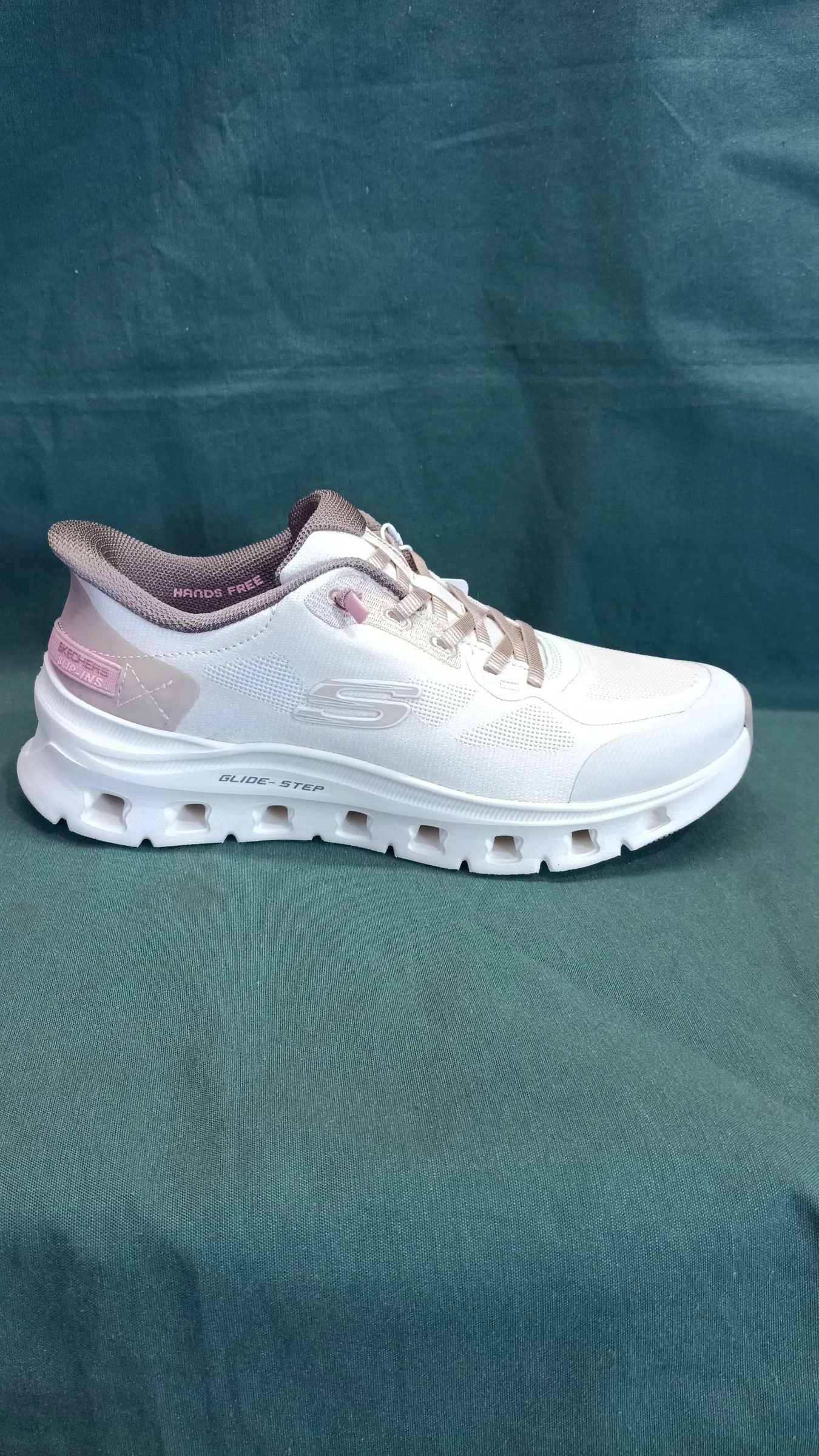 Skechers Glide-Step Pro Hands Free Mesh Trainers Natural Size 39